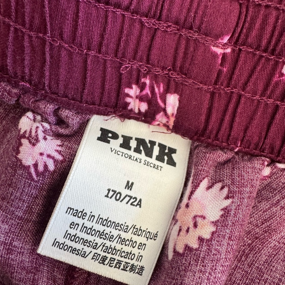 PINK Victoria's Secret Burgundy Floral Skirt - Picture 2 of 6